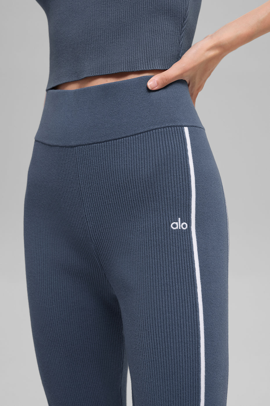 Pantalon Évasé En Maille Côtelée Highline