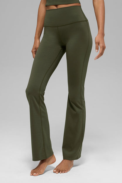 ALO  Legging bootcut taille haute Softsculpt (régulier) - Vert olive