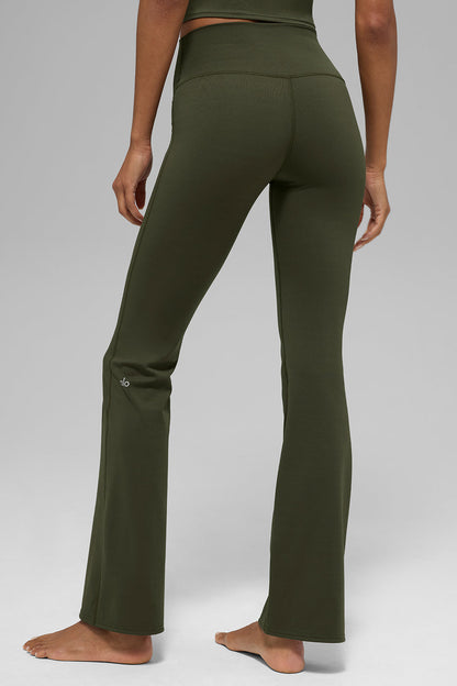 ALO  Legging bootcut taille haute Softsculpt (régulier) - Vert olive