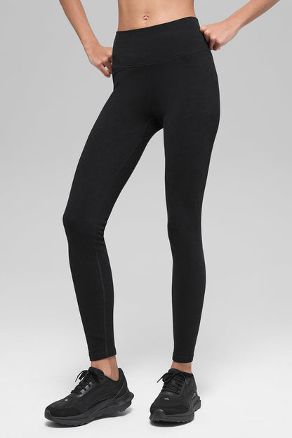 Legging Côtelé Taille Haute Sans Coutures Two Tone