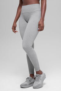 Legging Côtelé Taille Haute Sans Coutures Two Tone