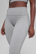 Legging Côtelé Taille Haute Sans Coutures Two Tone