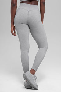 Legging Côtelé Taille Haute Sans Coutures Two Tone