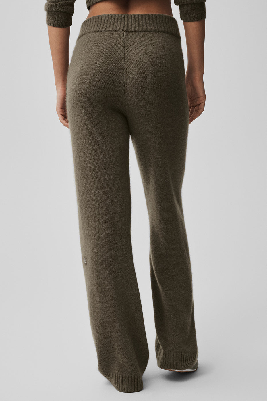 Pantalon Ample Taille Haute En Laine Et Cachemire New Class