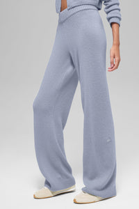 Pantalon Ample Taille Haute En Laine Et Cachemire New Class