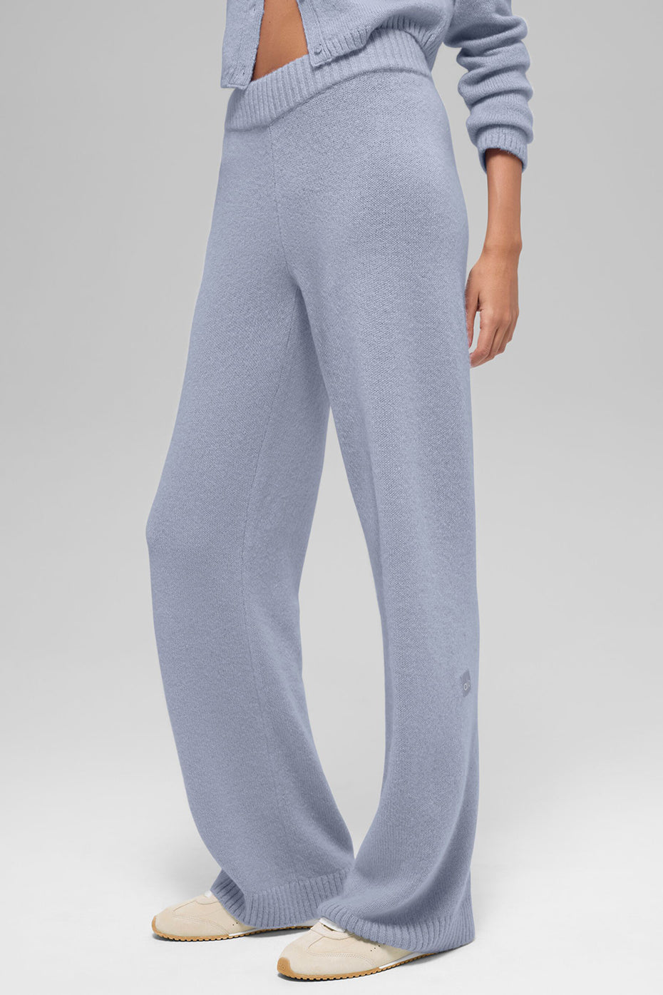 Pantalon Ample Taille Haute En Laine Et Cachemire New Class