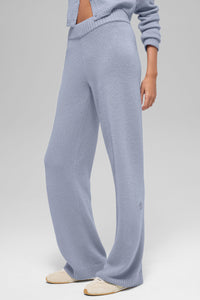 Pantalon Ample Taille Haute En Laine Et Cachemire New Class