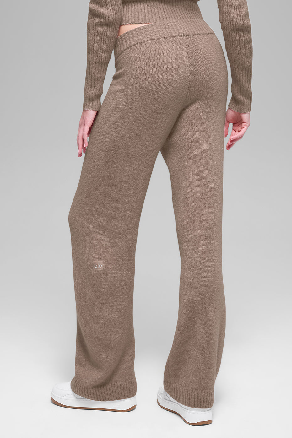 Pantalon Ample Taille Haute En Laine Et Cachemire New Class