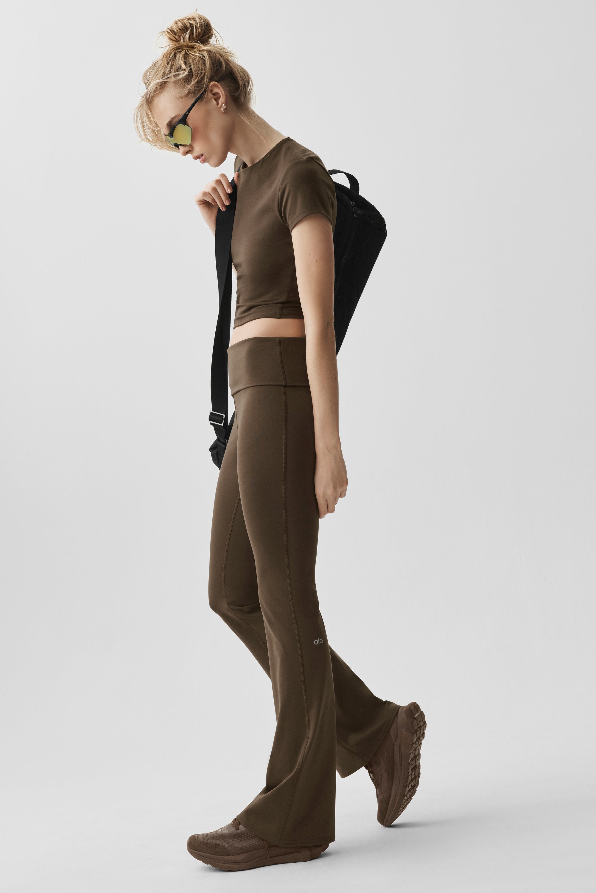 ALO Softsculpt Foldover Flare Legging (Regular)