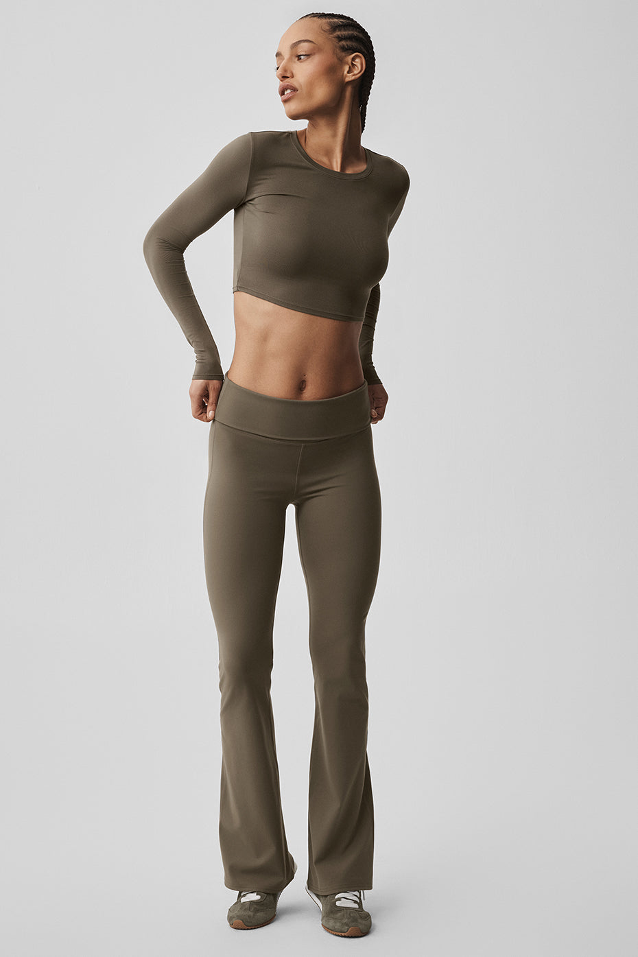 ALO Softsculpt Foldover Flare Legging (Regular)
