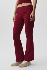 ALO Softsculpt Foldover Flare Legging (Regular)