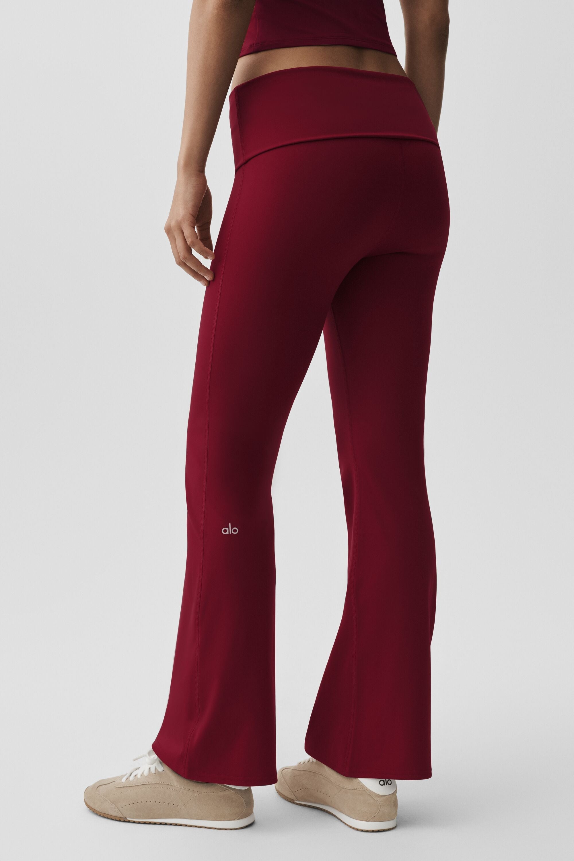 ALO Softsculpt Foldover Flare Legging (Regular)