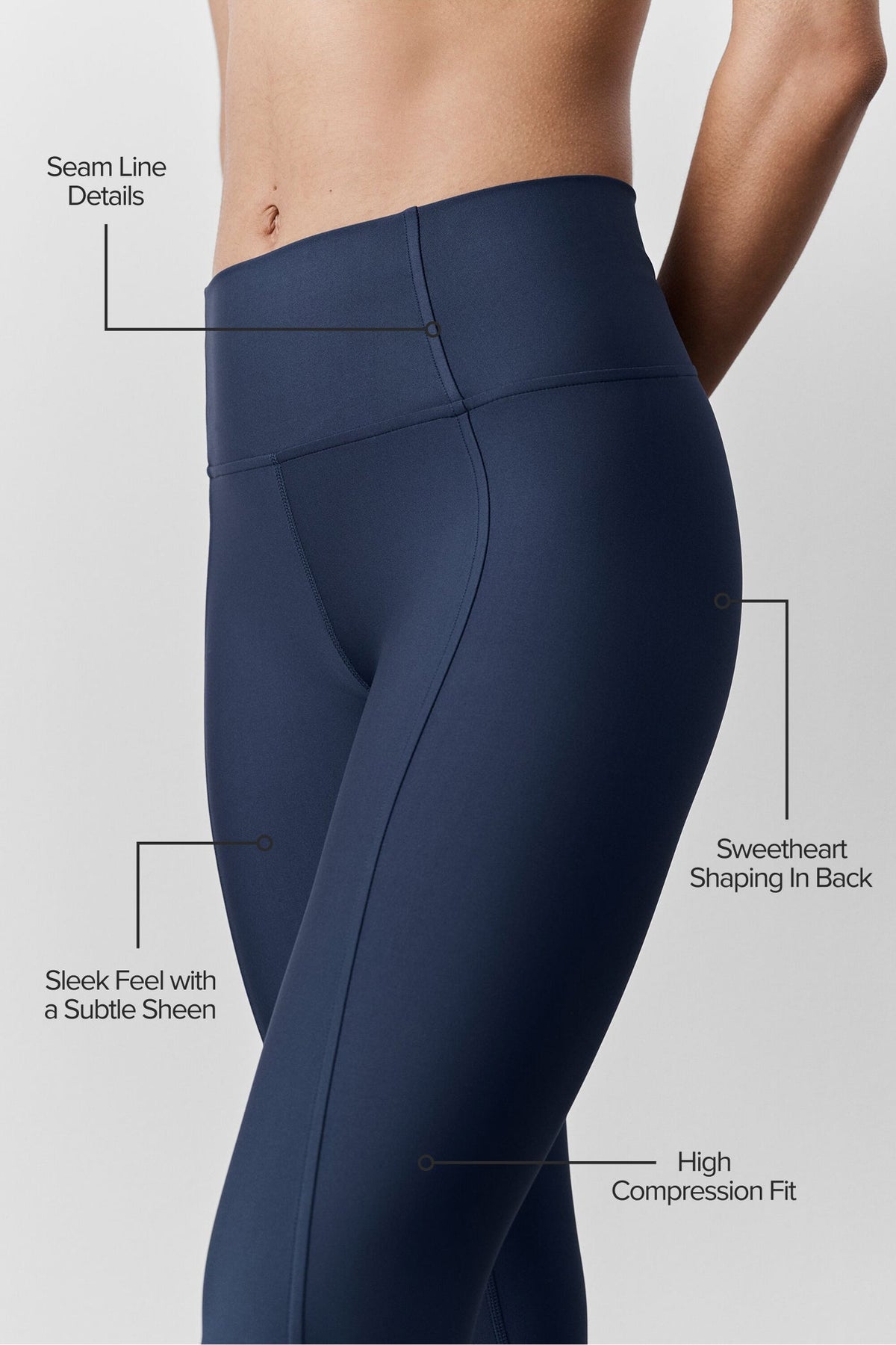 Legging Taille Haute 7/8 Airlift Fine Line