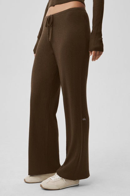 Sweater Knit Mid-Rise Unwind Wide Leg Pant