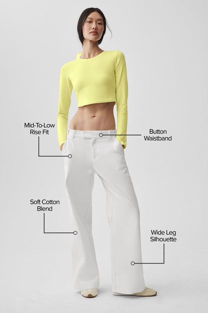 Pantalon Coupe Droite High Road
