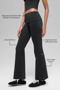 Legging Évasé ALO Softsculpt Foldover (court)