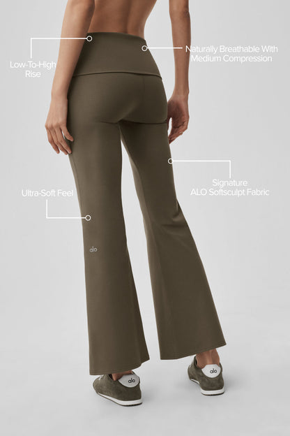 Legging Évasé ALO Softsculpt Foldover (court)