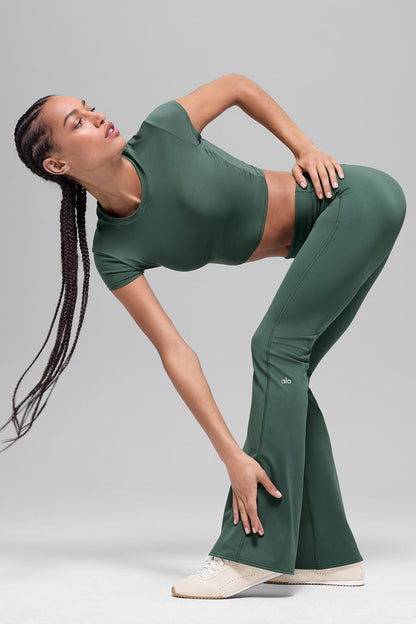 Legging Évasé ALO Softsculpt Foldover (court)