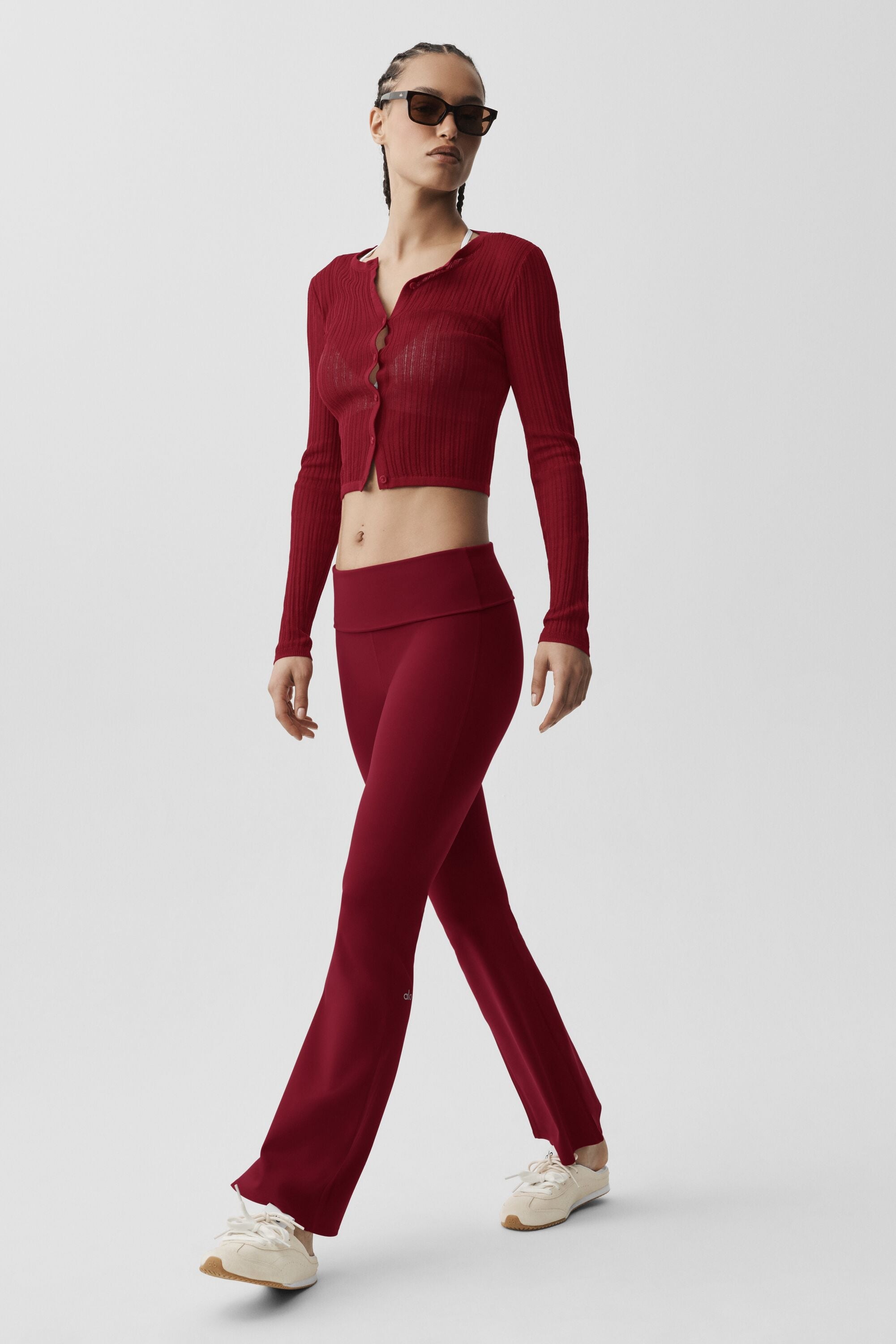 Legging Évasé ALO Softsculpt Foldover (court)