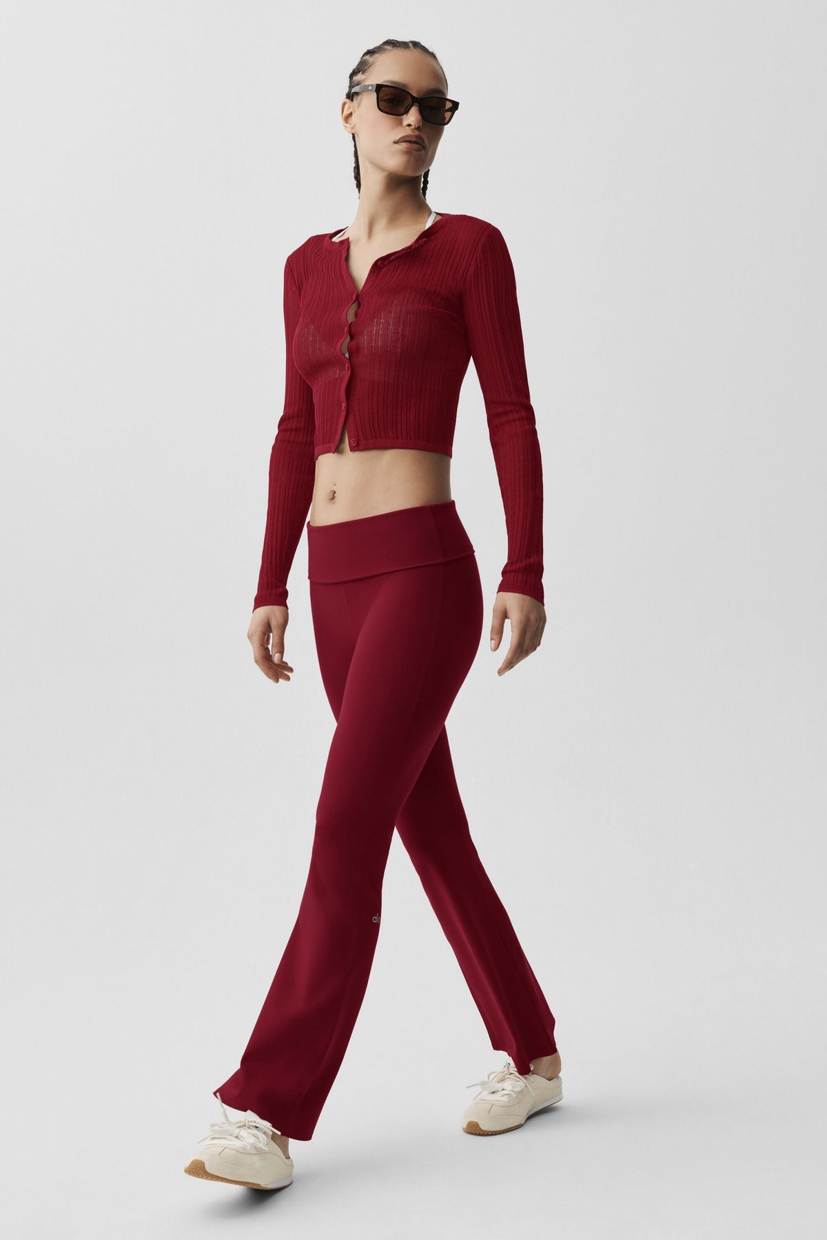 ALO  Legging évasé à rabat Softsculpt (court)