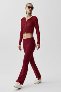 ALO  Legging évasé à rabat Softsculpt (court)