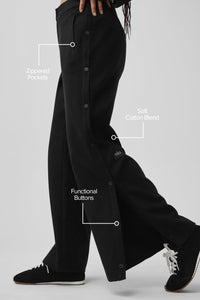 Pantalon À Boutons-Pression Taille Mi-Haute Cosmopolitan