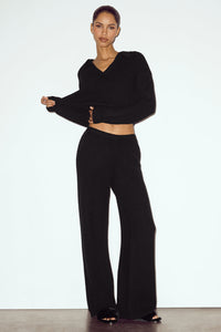 Pantalon Coupe Droite Taille Haute En Cachemire Northstar