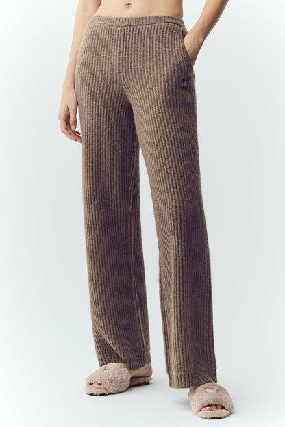 Pantalon Coupe Droite Taille Haute En Cachemire Northstar