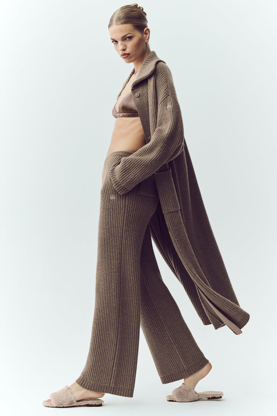 Pantalon Coupe Droite Taille Haute En Cachemire Northstar
