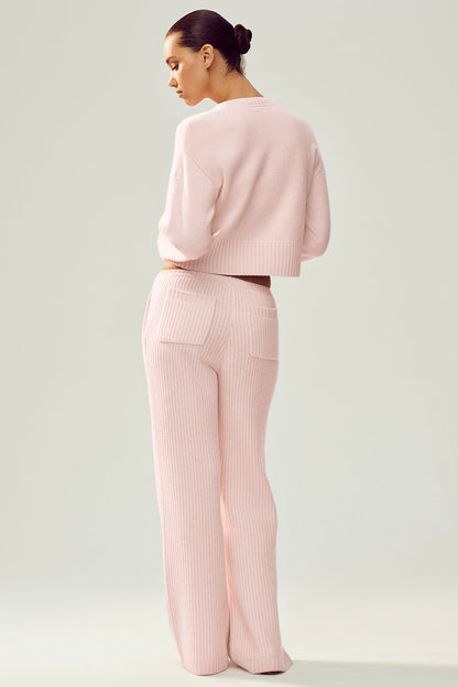 Pantalon Coupe Droite Taille Haute En Cachemire Northstar
