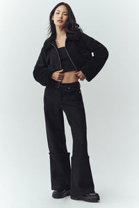 Pantalon Large En Laine Mélangée Nightcap