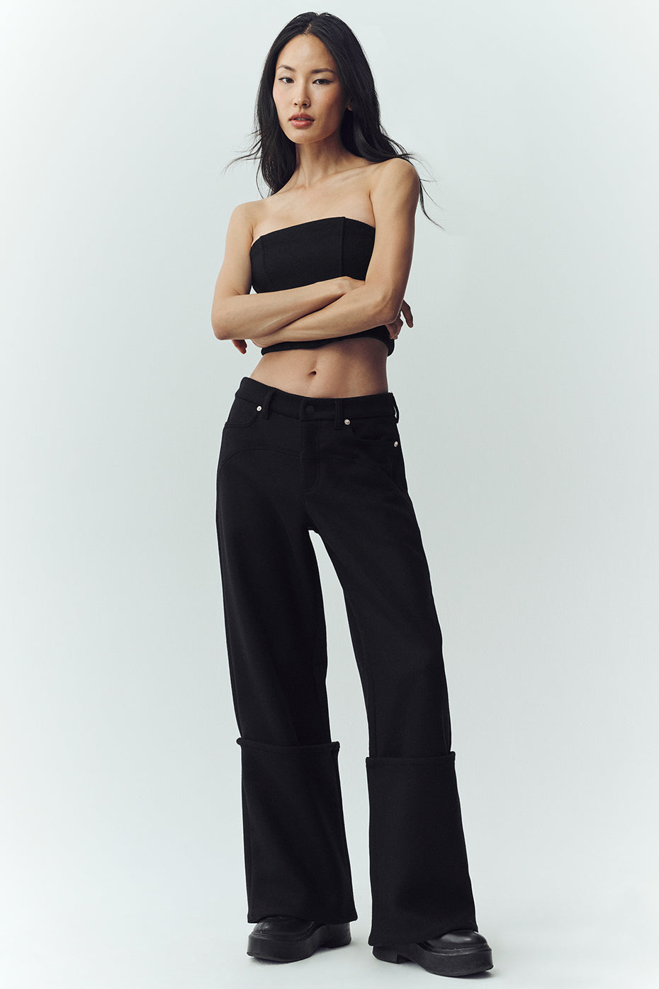 Pantalon Large En Laine Mélangée Nightcap