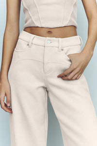 Pantalon Large En Laine Mélangée Nightcap