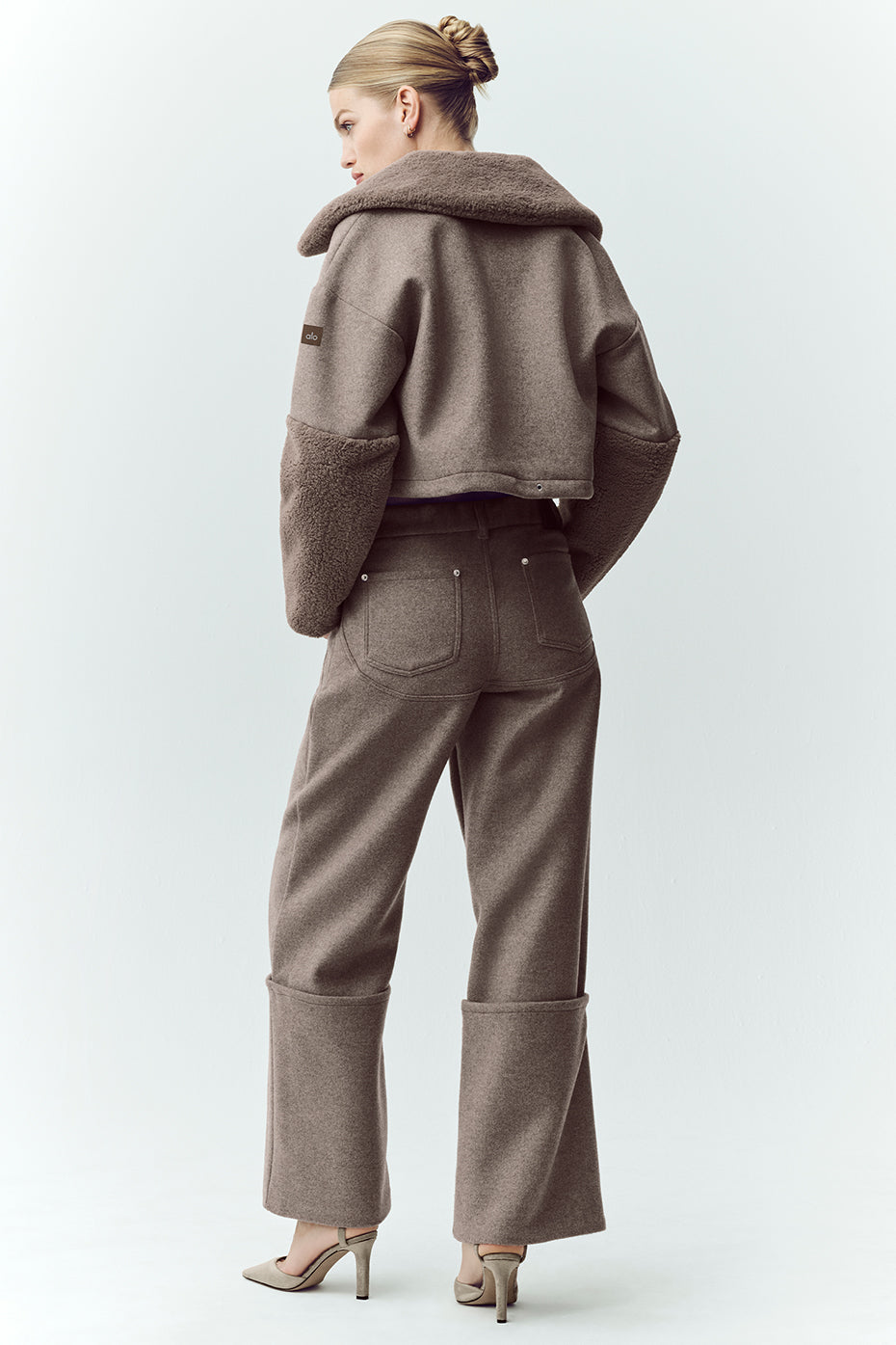 Pantalon Large En Laine Mélangée Nightcap