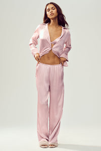 Pantalon En Soie Luminous (long)