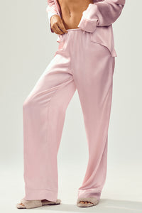 Pantalon En Soie Luminous (long)