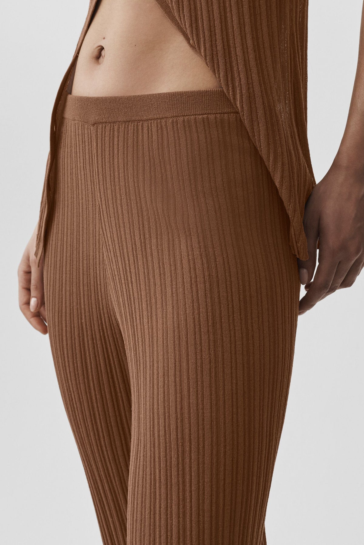 Pantalon Taille Haute Coupe Droite Sunlit Sweater