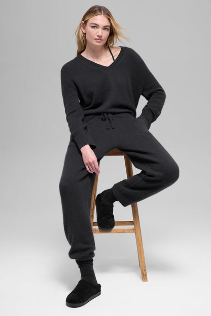 Jogging Taille Haute En Laine Et Cachemire New Class