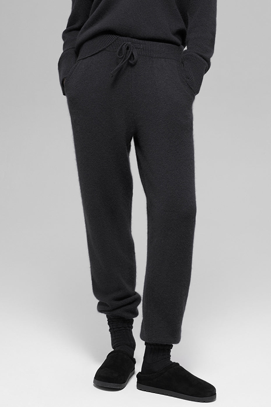 Jogging Taille Haute En Laine Et Cachemire New Class