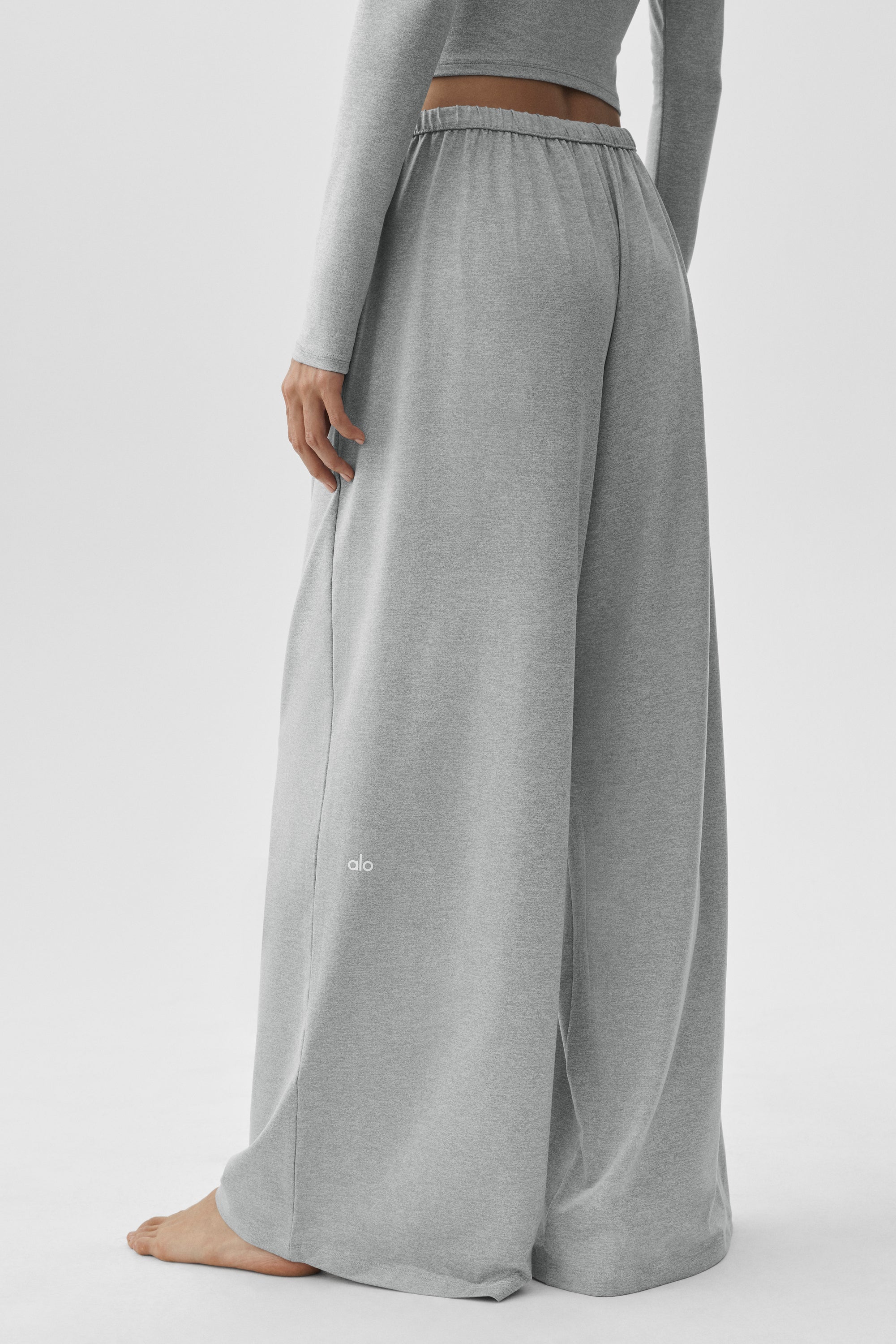 Pantalon De Survêtement Large Taille Mi-Haute Alosoft Finesse