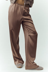 Pantalon En Soie Luminous (long)