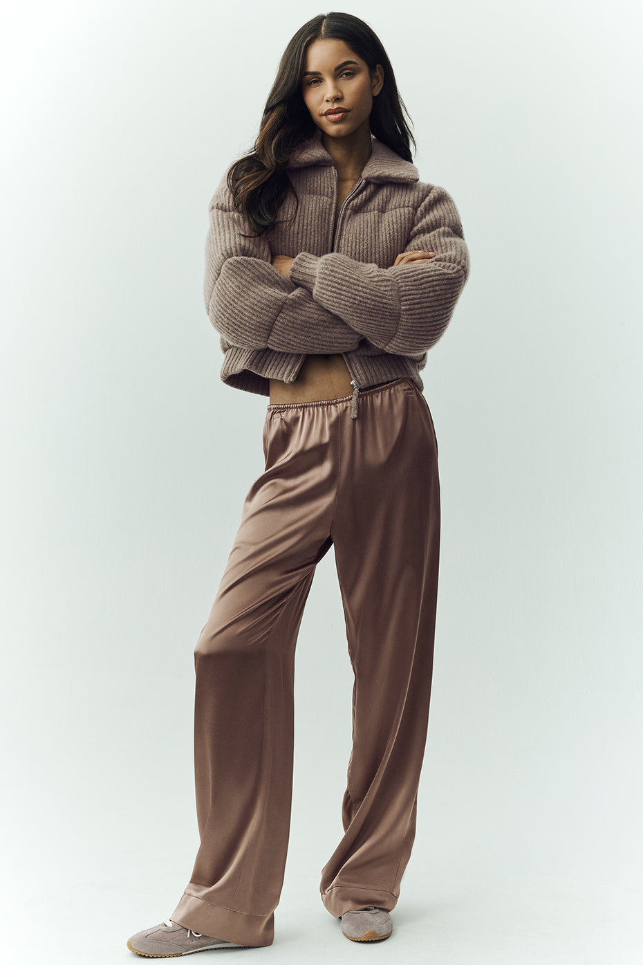 Pantalon En Soie Luminous (long)