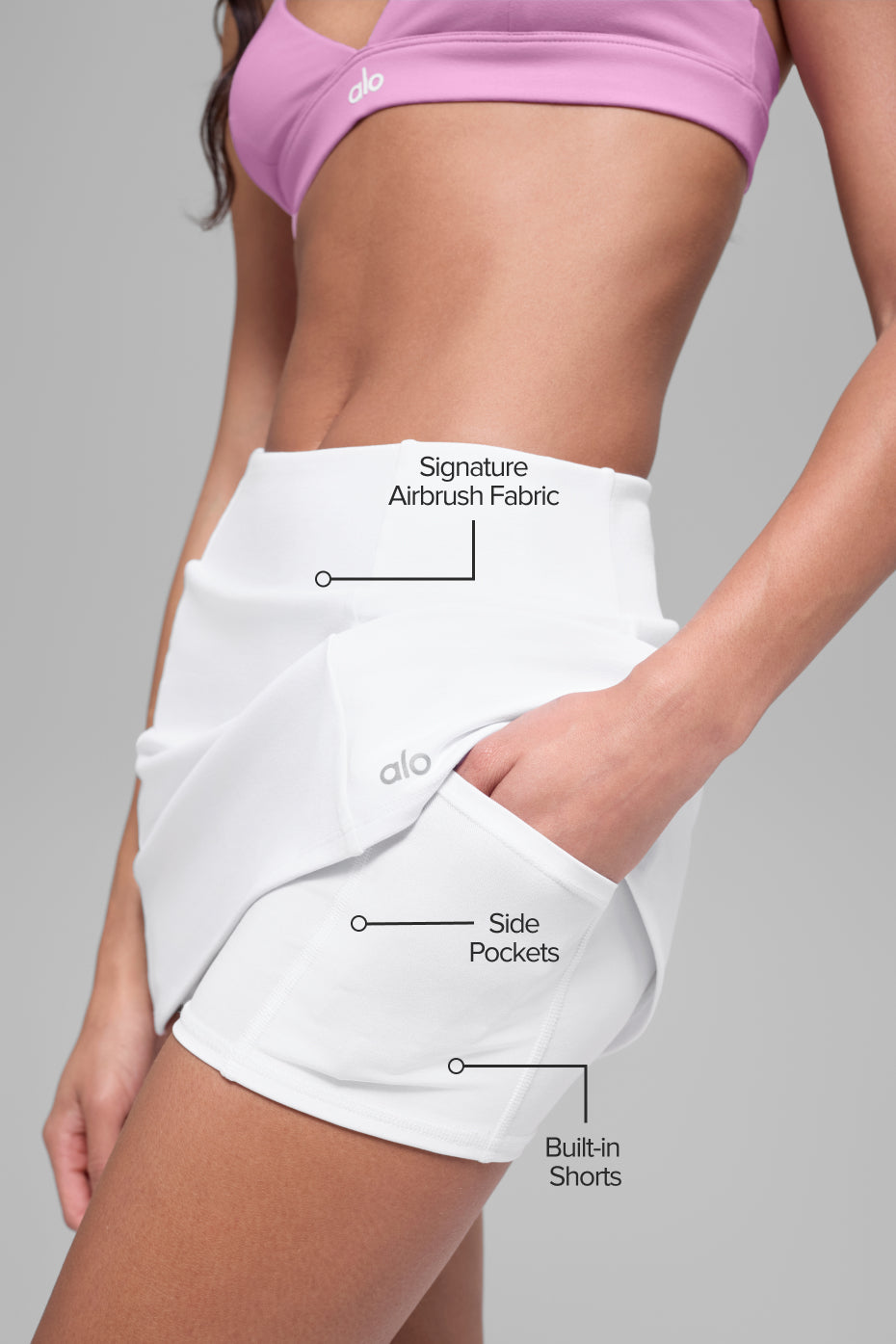 Jupe De Tennis Taille Haute Airbrush Good Form