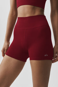 Short Côtelé Taille Haute Sans Coutures Modal 10,2 cm