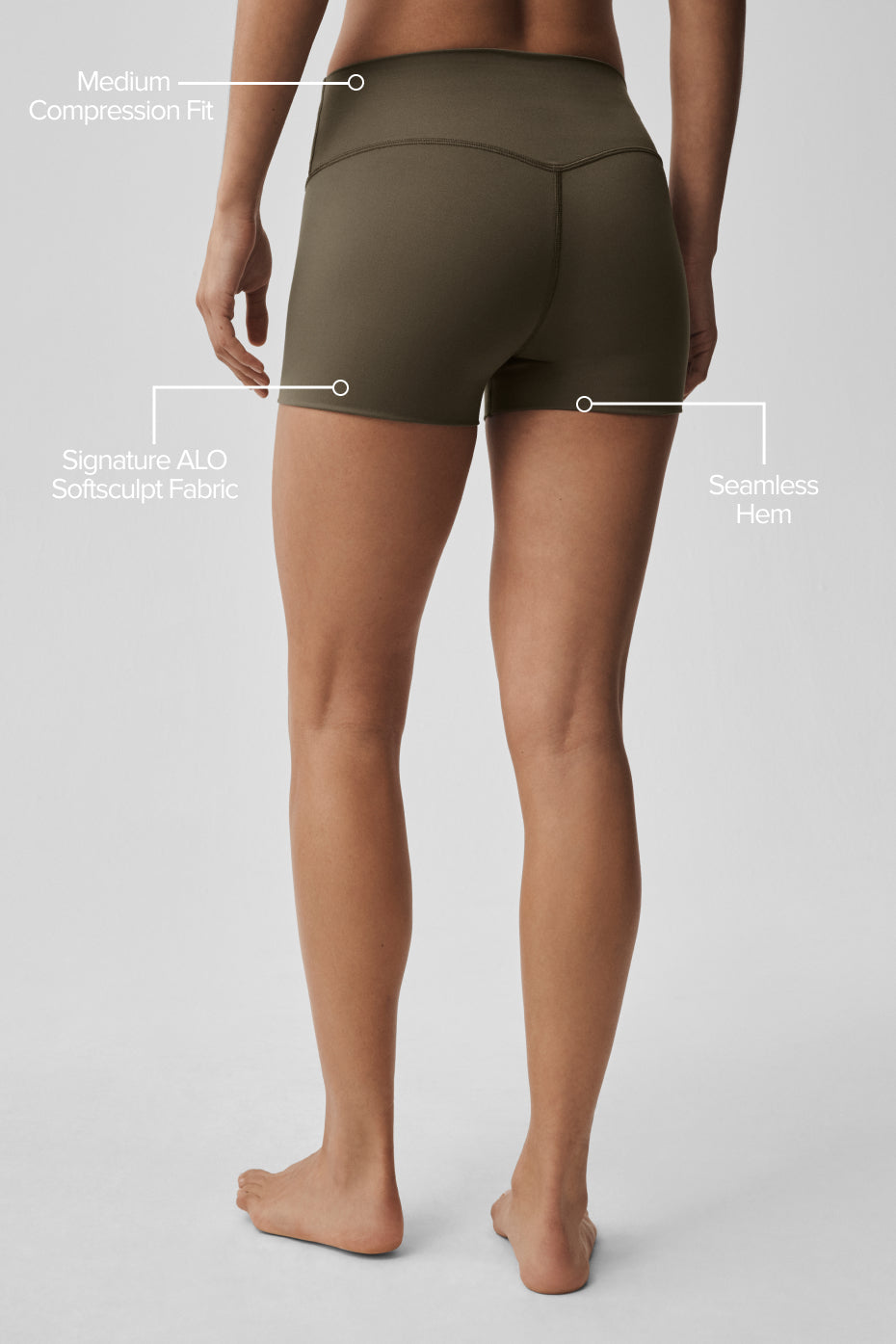 Short Taille Haute ALO Softsculpt Precision 7,6 cm