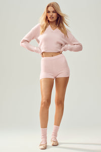 Short Taille Haute En Cachemire Embrace