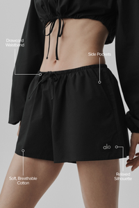 Short Taille Haute En Coton Real Deal