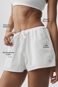 Short Taille Haute En Coton Real Deal