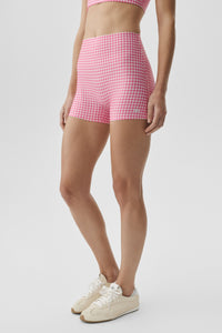 Short Taille Haute Motif Vichy Airlift 7,6 cm Sleek