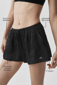 Short Taille Mi-Haute Semi-Transparent Golden Hour